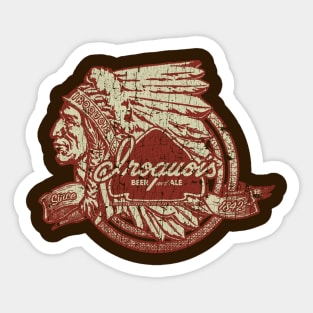 Iroquois Beer & Ale Arrowhead 1842 Sticker